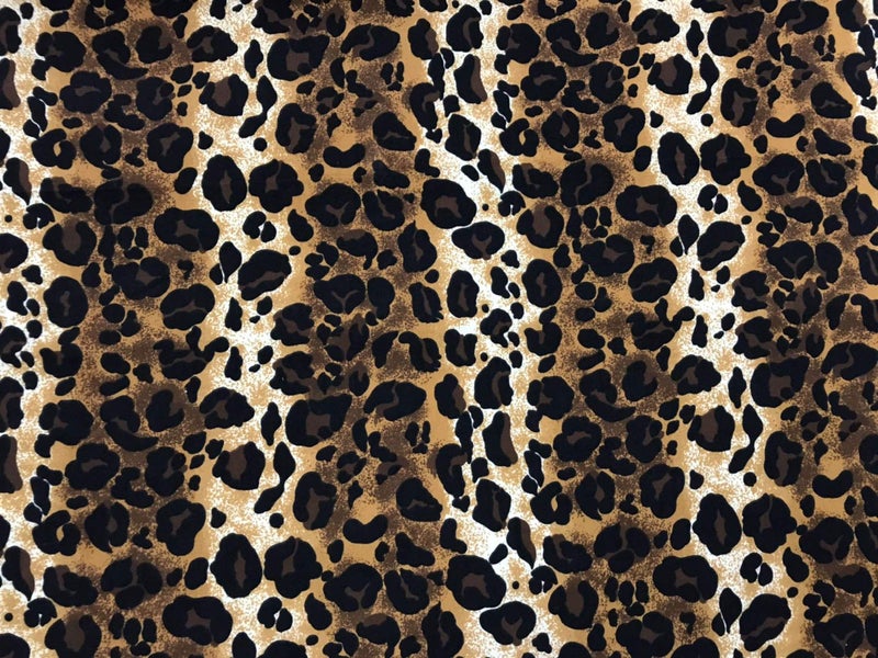 AMORNPHAN Set of 4 Tiger Leopard Animal Pattern Printed Cotton Quilting Fabric Bundle for Patchwork Needlework DIY Handmade Sewing Crafting Scrapbooking Precut 18 x 22 Inches (Set of 4 Pieces) - Image 4